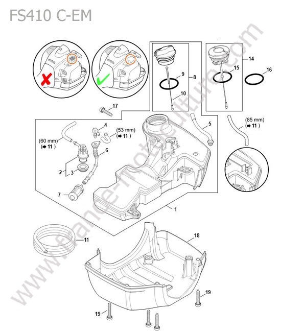Reservoir STIHL FS410
