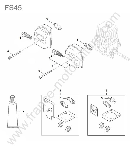 Silencieux STIHL FS45