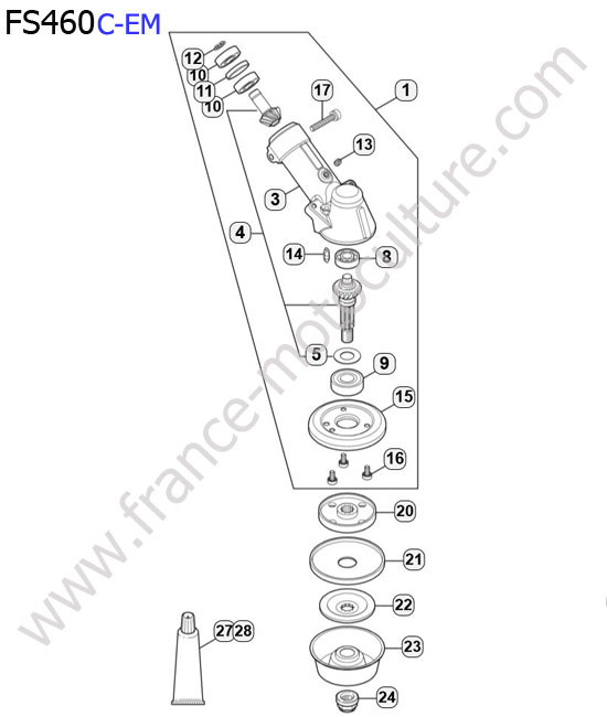 Renvoi angle STIHL FS460