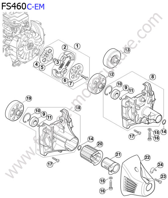 Embrayage STIHL FS460