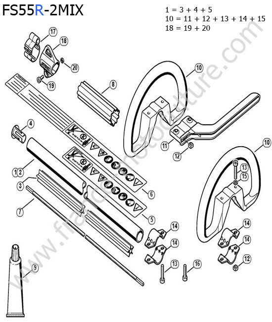 Tube STIHL FS55-R2MIX