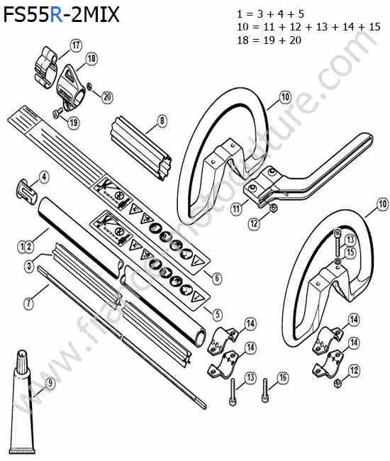 STIHL - FS55-R2MIX : Tube