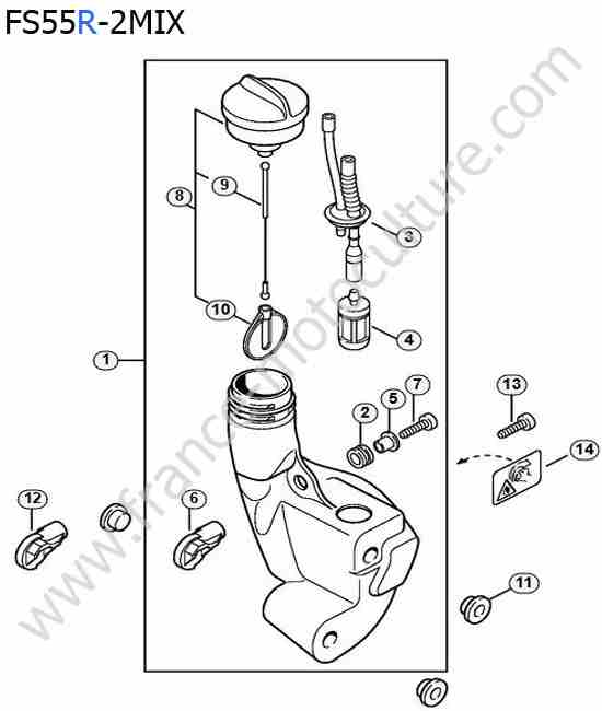 STIHL - FS55-R2MIX : Reservoir