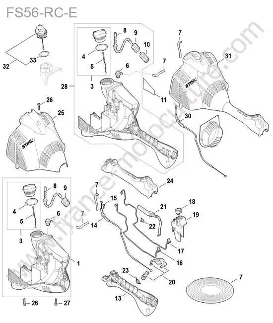 Carter / reservoir STIHL FS56-RC