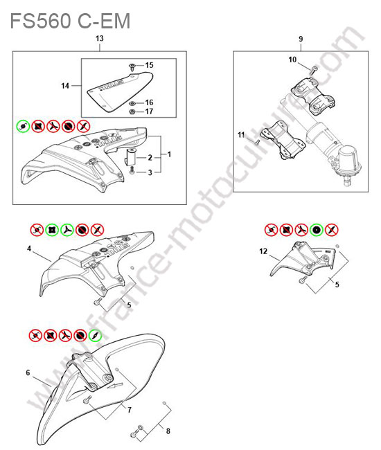 Capot STIHL FS560CEM