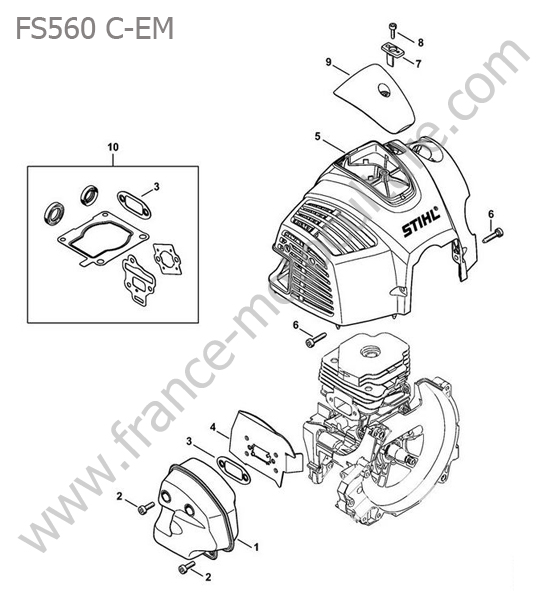 Echappement STIHL FS560CEM