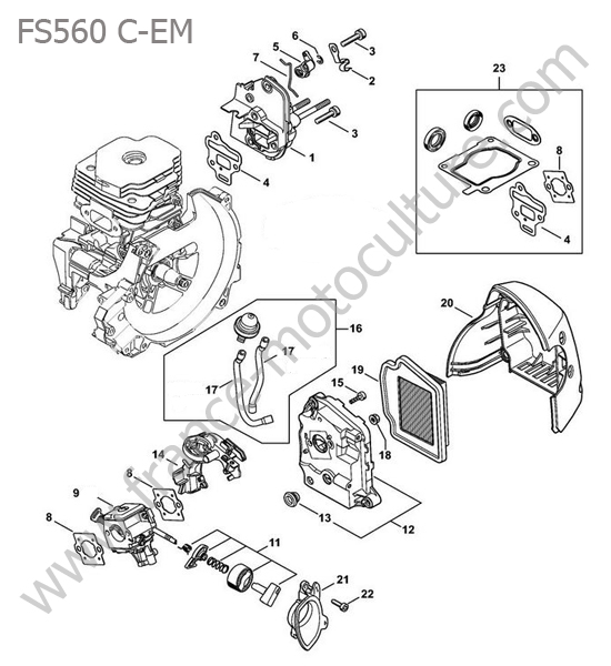 Admission / filtre air STIHL FS560CEM
