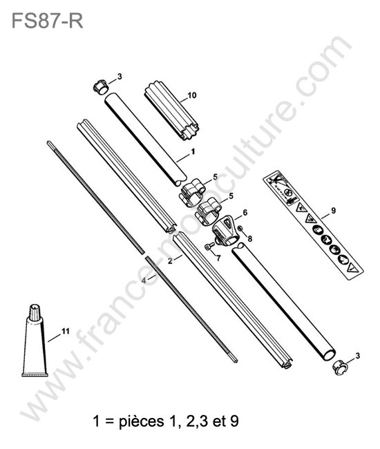 Tube STIHL FS87-R