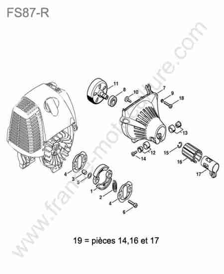 STIHL - FS87-R : Embrayage