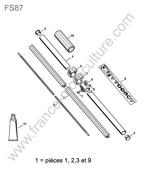 Tube STIHL FS87