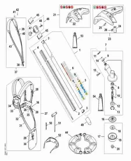 STIHL - FSA120-1 : Renvoi angle / transmission