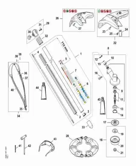 STIHL - FSA120-2 : Reducteur / transmission