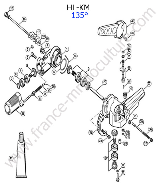 STIHL - HL-KM : Renvoi angle (0/135°)
