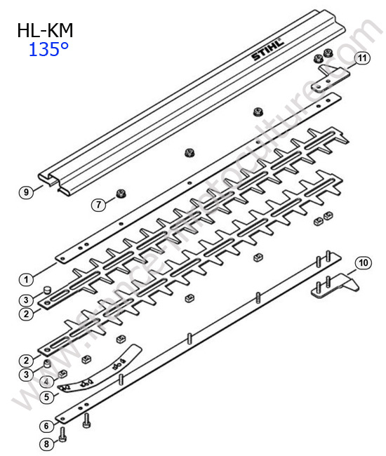 STIHL - HL-KM : Couteaux (0/135°)