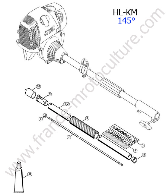 STIHL - HL-KM : Tube (0/145°)