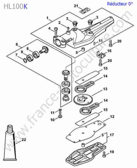 STIHL - HL100-K : Reducteur 0°