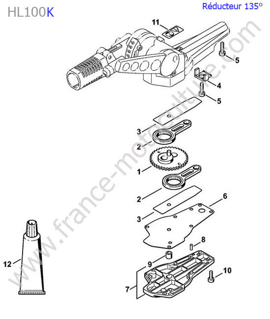 Reducteur 135° STIHL HL100-K