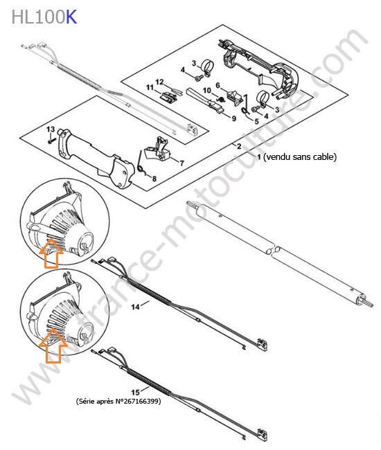Accelerateur - K STIHL HL100-K