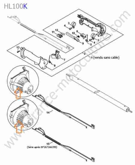 STIHL - HL100-K : Accelerateur - K