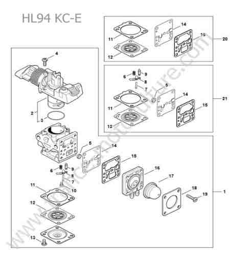 STIHL - HL94-K : Carburateur 414902