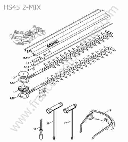 STIHL - HS45-2MIX : Lames