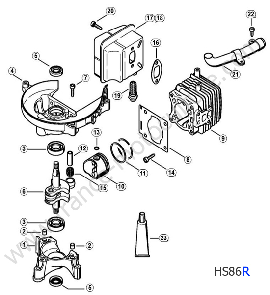 STIHL - HS86R : Cylindre