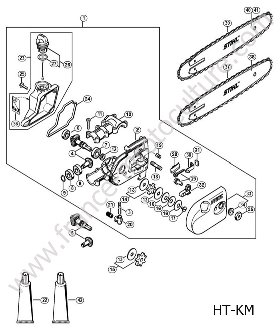 Reducteur 1 STIHL HT-KM