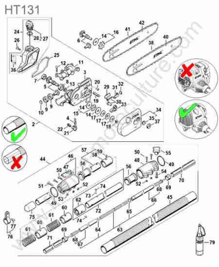 STIHL - HT131 : Tube