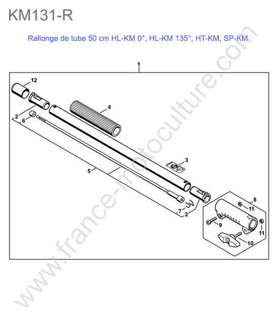 Rallonge tube 50cm STIHL KM131-R