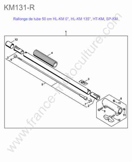 STIHL - KM131-R : Rallonge tube 50cm