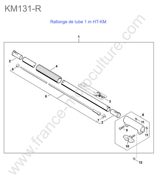 Rallonge tube 1m STIHL KM131-R