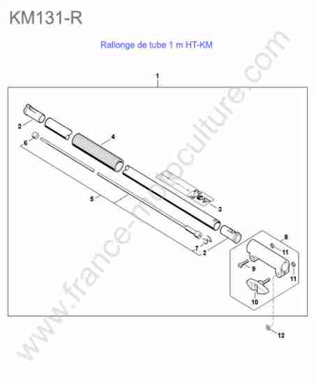 STIHL - KM131-R : Rallonge tube 1m