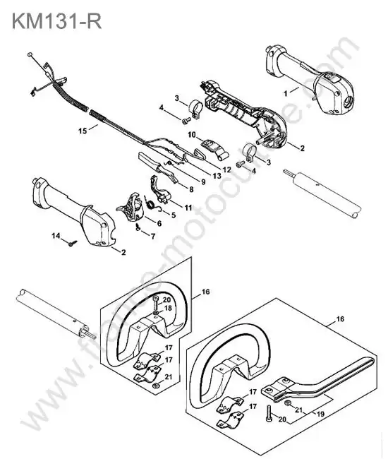 Poignee STIHL KM131-R