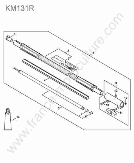 STIHL - KM131 : Rallonge carbone 1 m