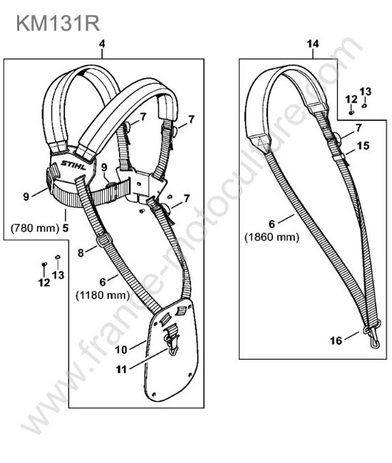 Harnais STIHL KM131