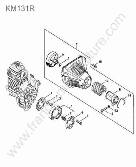 STIHL - KM131 : Embrayage