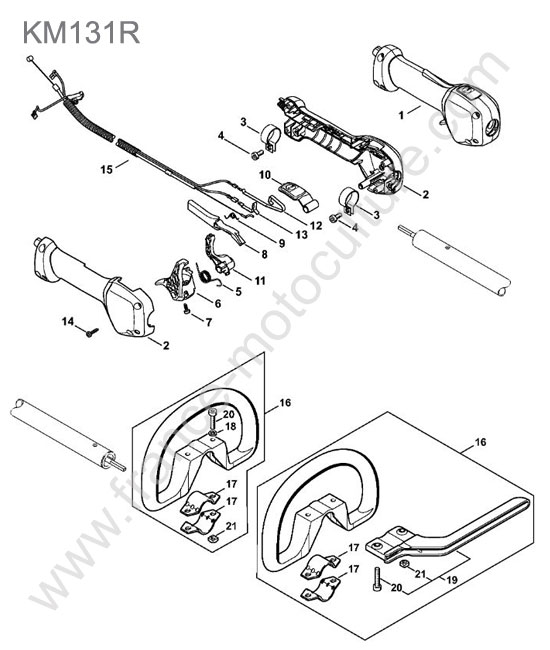 Poignee STIHL KM131