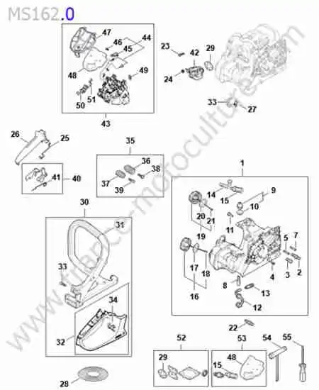 STIHL - MS162-3 : Carter moteur