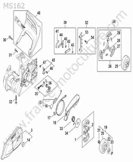 STIHL - MS162 : Embrayage