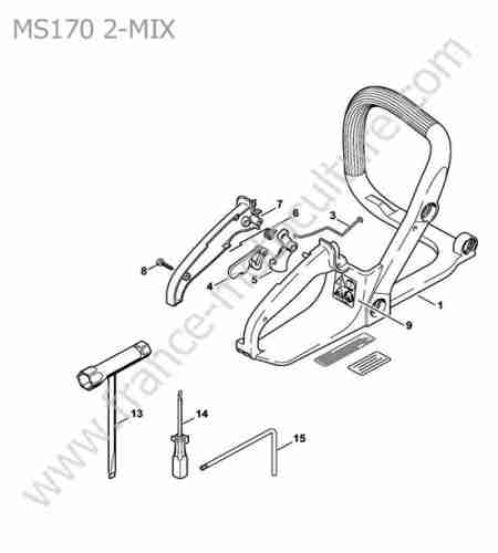 STIHL - MS170-2MIX : Poignee