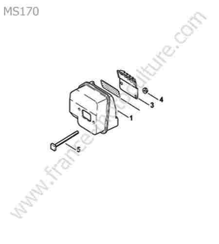 STIHL - MS170 : Echappement