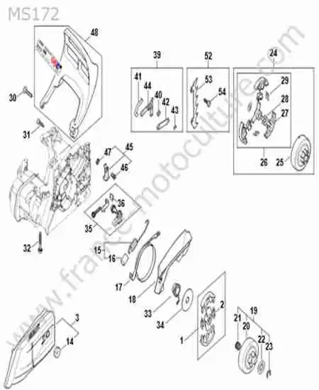 STIHL - MS172-1 : Embrayage