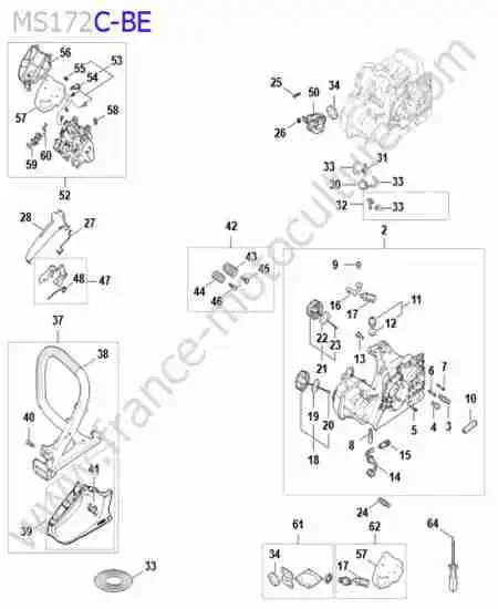 STIHL - MS172-2 : Reservoir