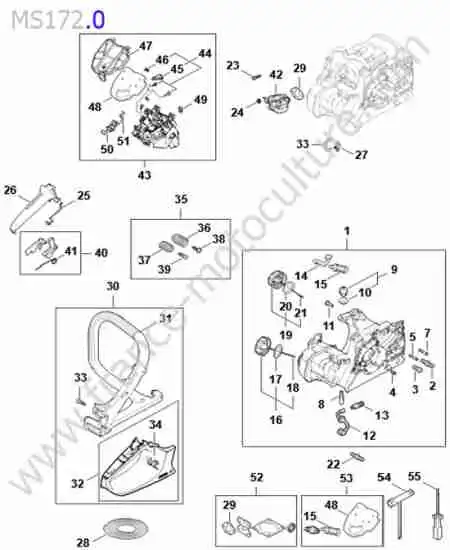 STIHL - MS172-3 : Carter moteur