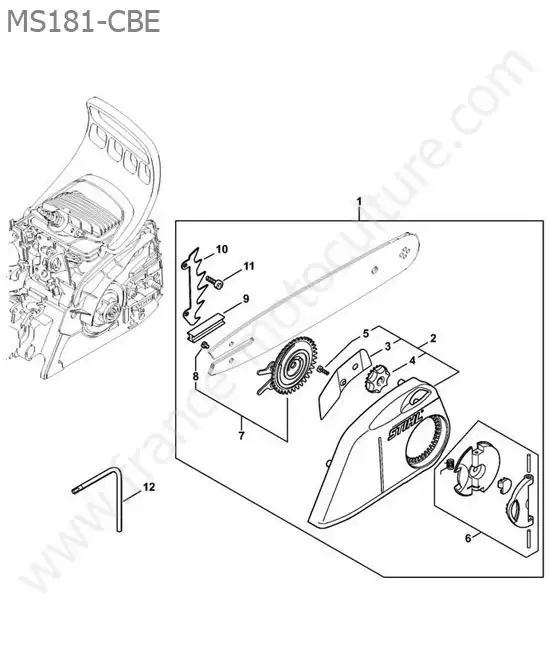 Tendeur chaine STIHL MS181-CBE