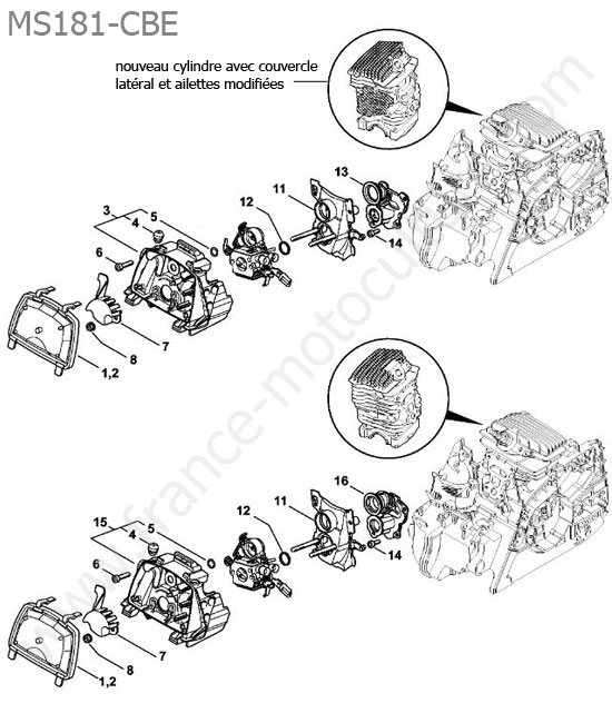 Filtre a air STIHL MS181-CBE