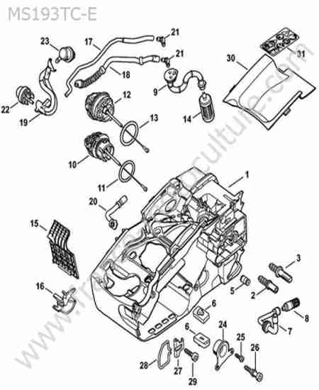 STIHL - MS193T-CE : Reservoir