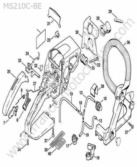 STIHL - MS210C-BE : Carter poignee