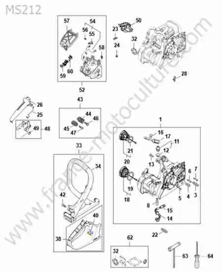 STIHL - MS212-1 : Reservoir