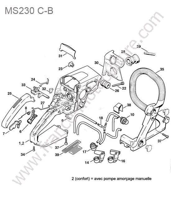 Poignee STIHL MS230-CB
